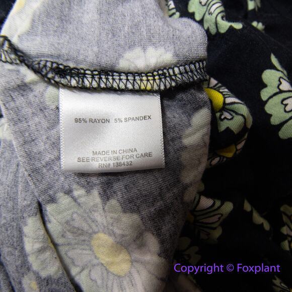 Modcloth daisy faux wrap short sleeve dress with side slit size 4X‎ - Picture 11 of 13